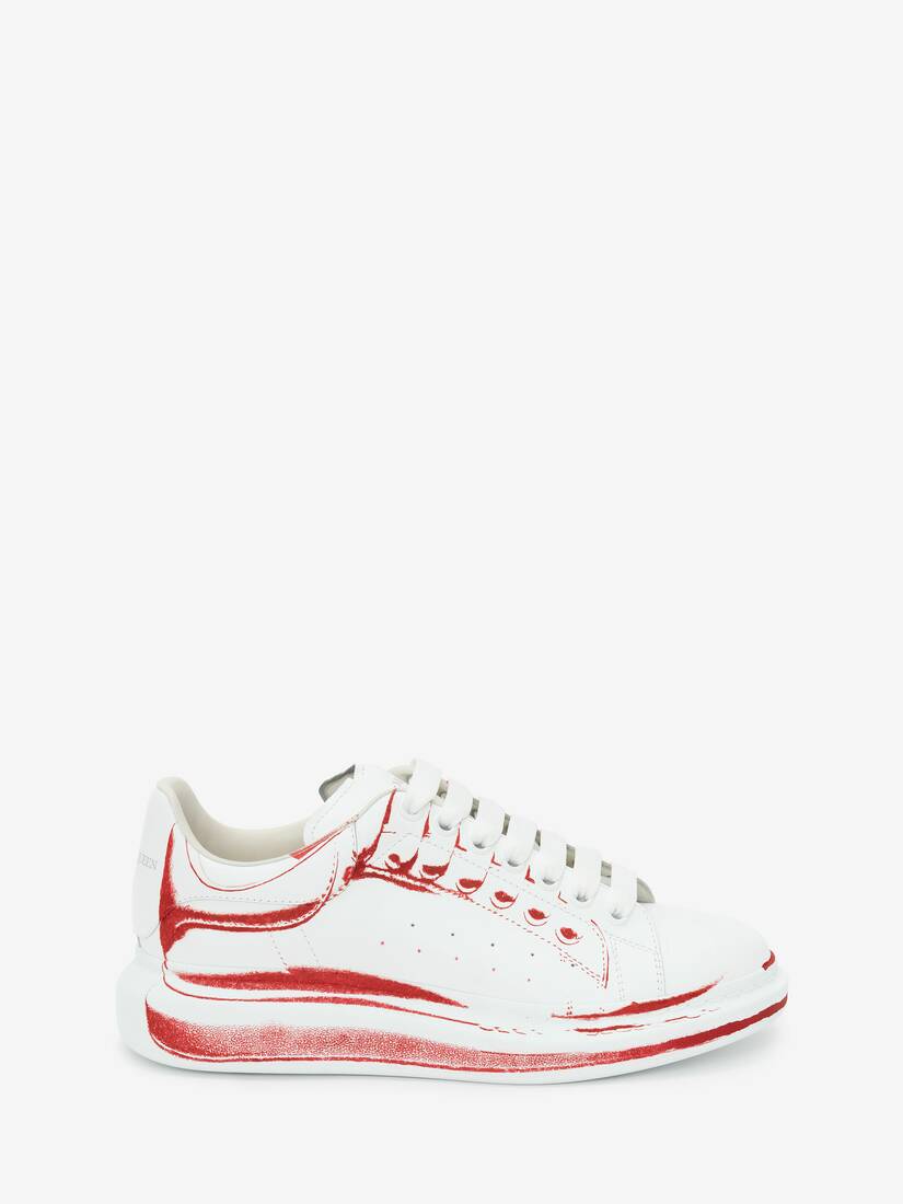 Zapatillas Alexander McQueen Oversized Hombre - Blancos/Rojos - Mexico 519-RBQHSA